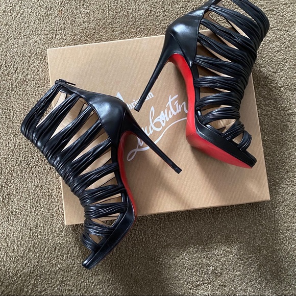 Christian Louboutin Shoes - Authentic Christian Louboutin Tinazata 120 booties